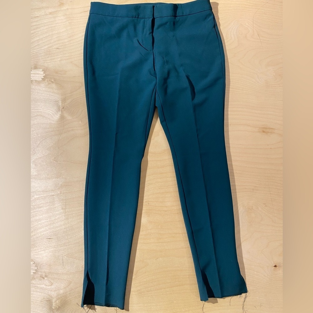 Worthington Green Slim Leg Dress Pants 10 (will need to be hemmed) (PX)